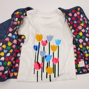 {Hanna Andersson} Tulip Denim Jacket & Tulip T-shirt
